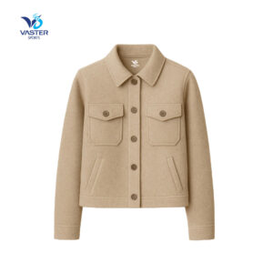 Wool Windbreaker Jacket Women