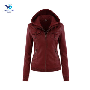 Hooded Leather Jacket