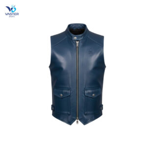 Premium leather vest men made from high-grade leather with precision stitching