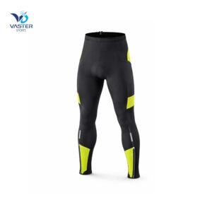 Men’s custom cycling tights with compression fabric and breathable performance design