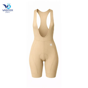 Women’s aerodynamic cycling bib with endurance chamois padding