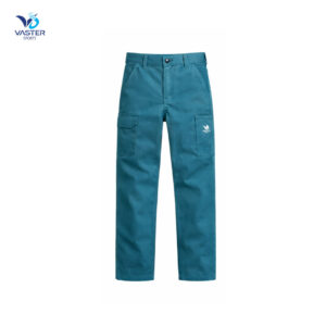 Men’s industrial cargo work pants with multi-utility pockets and reinforced fabric