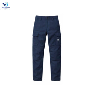 Industrial cargo work trousers with reinforced knees and multiple functional pockets