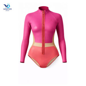 Women spring wetsuit with front zip and athletic stretch design