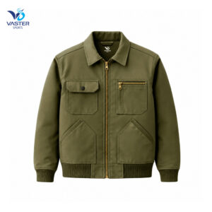 Men’s industrial work jacket designed for heavy-duty work environments