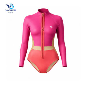 Women spring wetsuit with front zip and athletic stretch design
