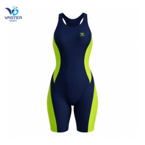 Women racing swim suit with compression championship design