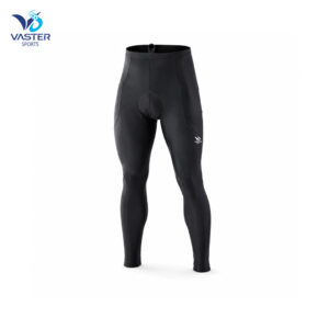 Men’s compression cycling tights with advanced support panels and breathable fabric
