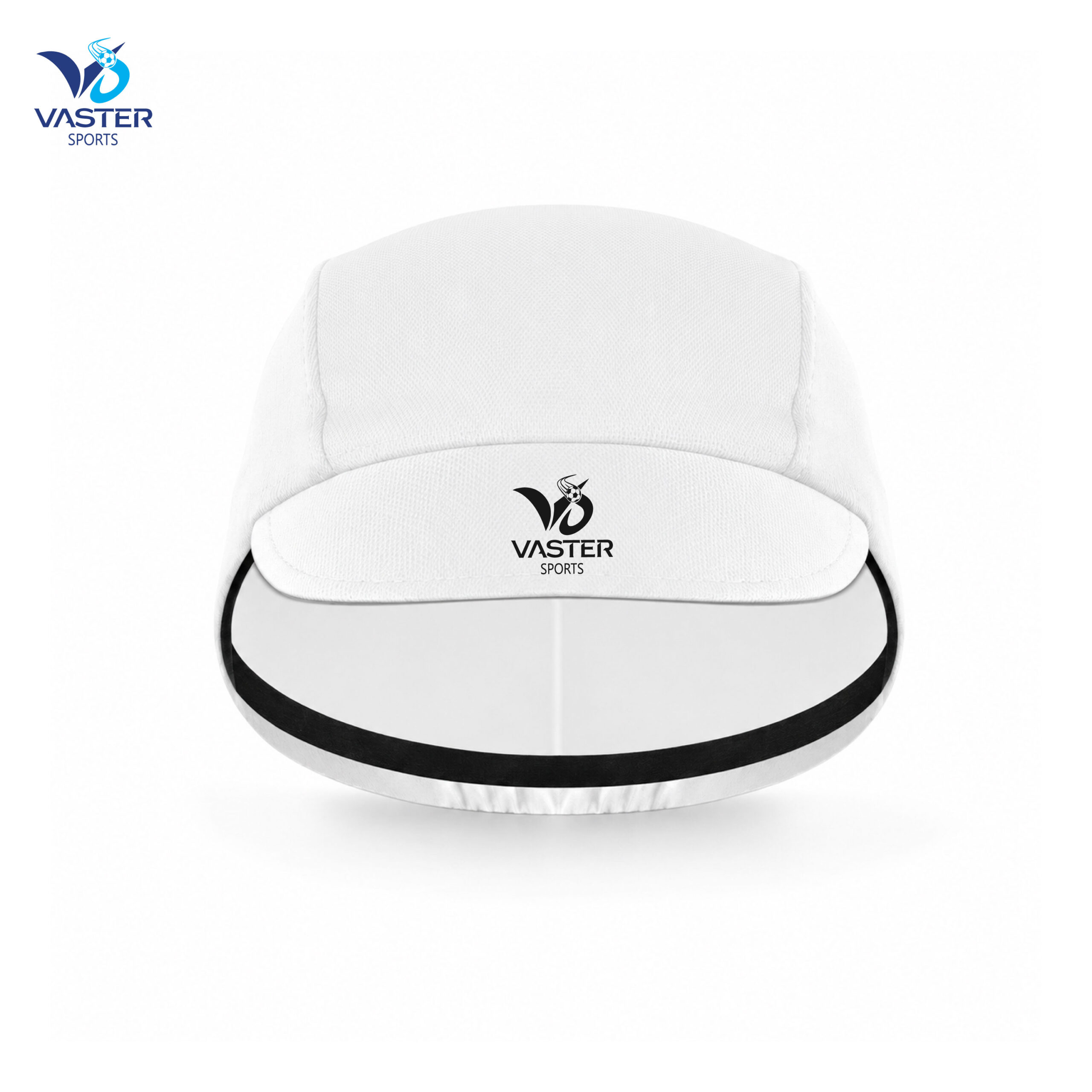 White women’s performance cycling cap with breathable fabric