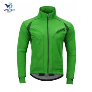 Men’s thermal cycling jacket with insulated design and athletic fit