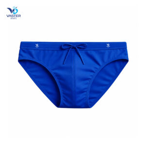 Men’s performance swim briefs with adjustable drawstring and athletic fit