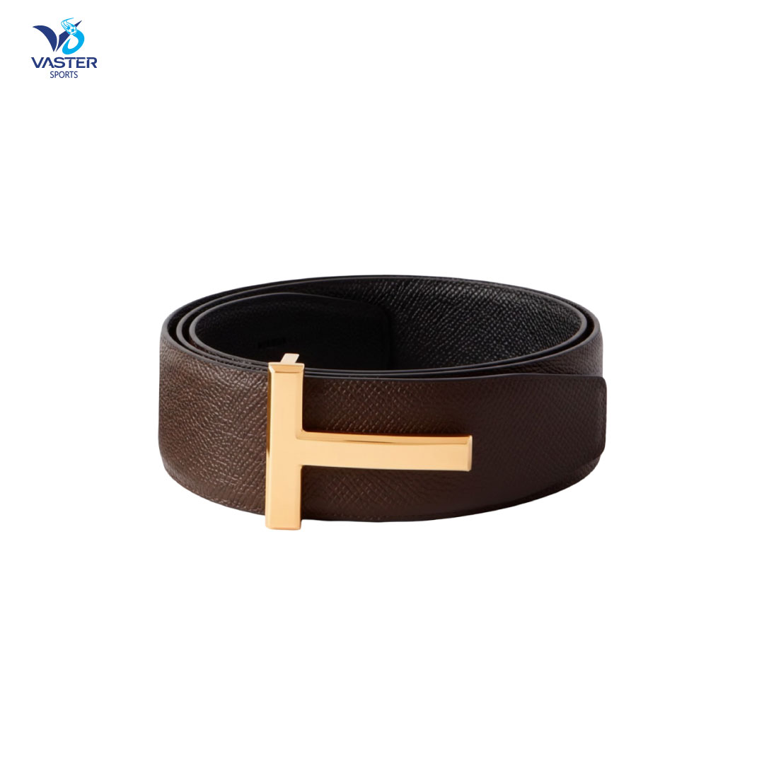 Leather belt active lifestyle made from durable leather with secure metal buckle