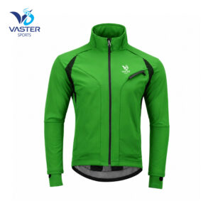 Men’s thermal cycling jacket with insulated design and athletic fit