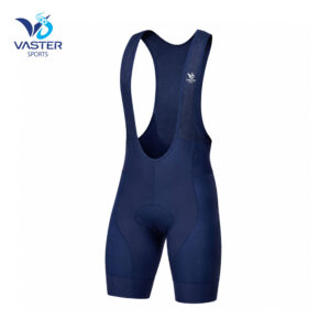 Men’s thermal cycling bib shorts with insulated compression fabric and mesh straps
