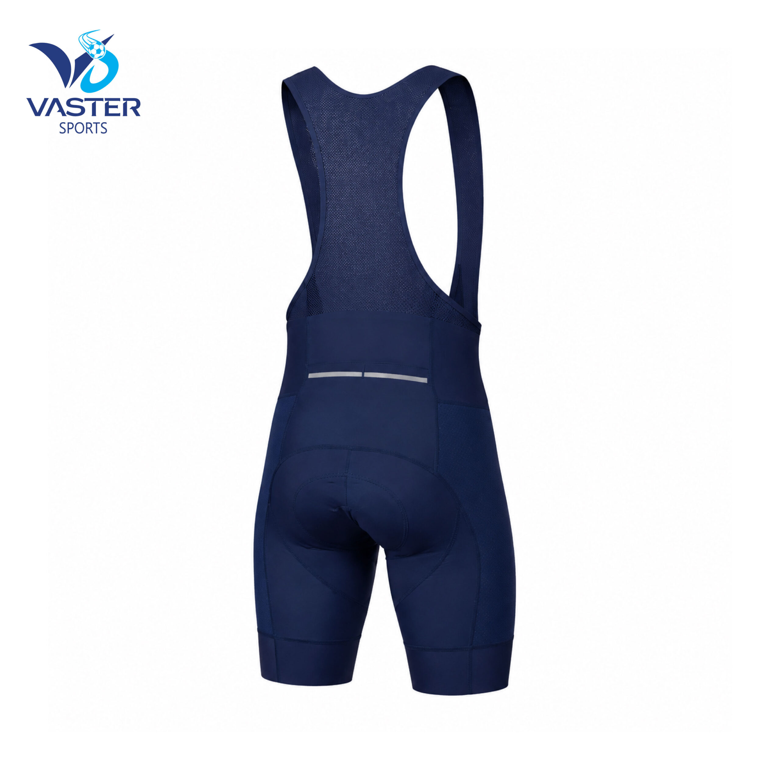 Men’s thermal cycling bib shorts with insulated compression fabric and mesh straps