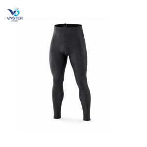 Men’s compression cycling tights with advanced support panels and breathable fabric