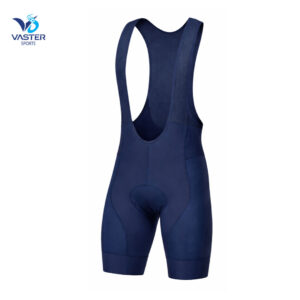 Men’s thermal cycling bib shorts with insulated compression fabric and mesh straps