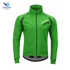 Men’s thermal cycling jacket with insulated design and athletic fit
