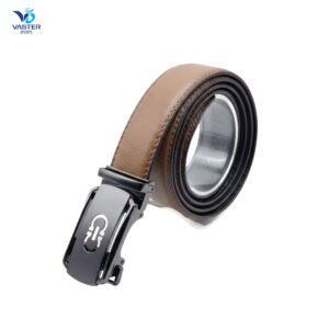 Lightweight leather belt design made from slim premium leather with flexible structure