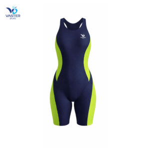 Women racing swim suit with compression championship design