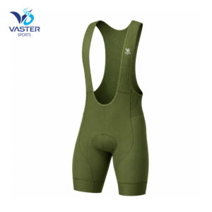 Men’s custom aero cycling bib with compression fit and breathable mesh straps
