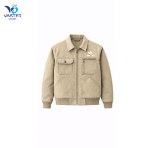 Men’s heavy duty workwear jacket designed for industrial and construction use