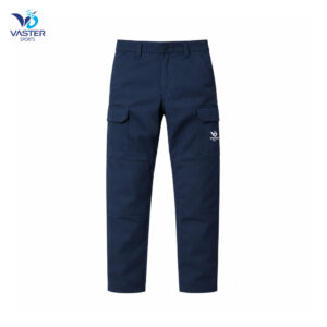 Industrial cargo work trousers with reinforced knees and multiple functional pockets
