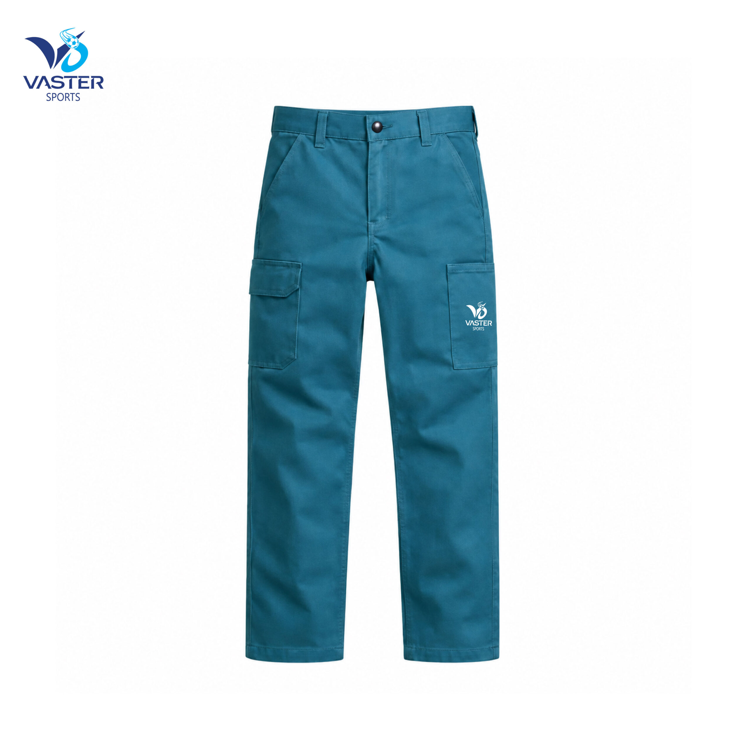 Men’s industrial cargo work pants with multi-utility pockets and reinforced fabric