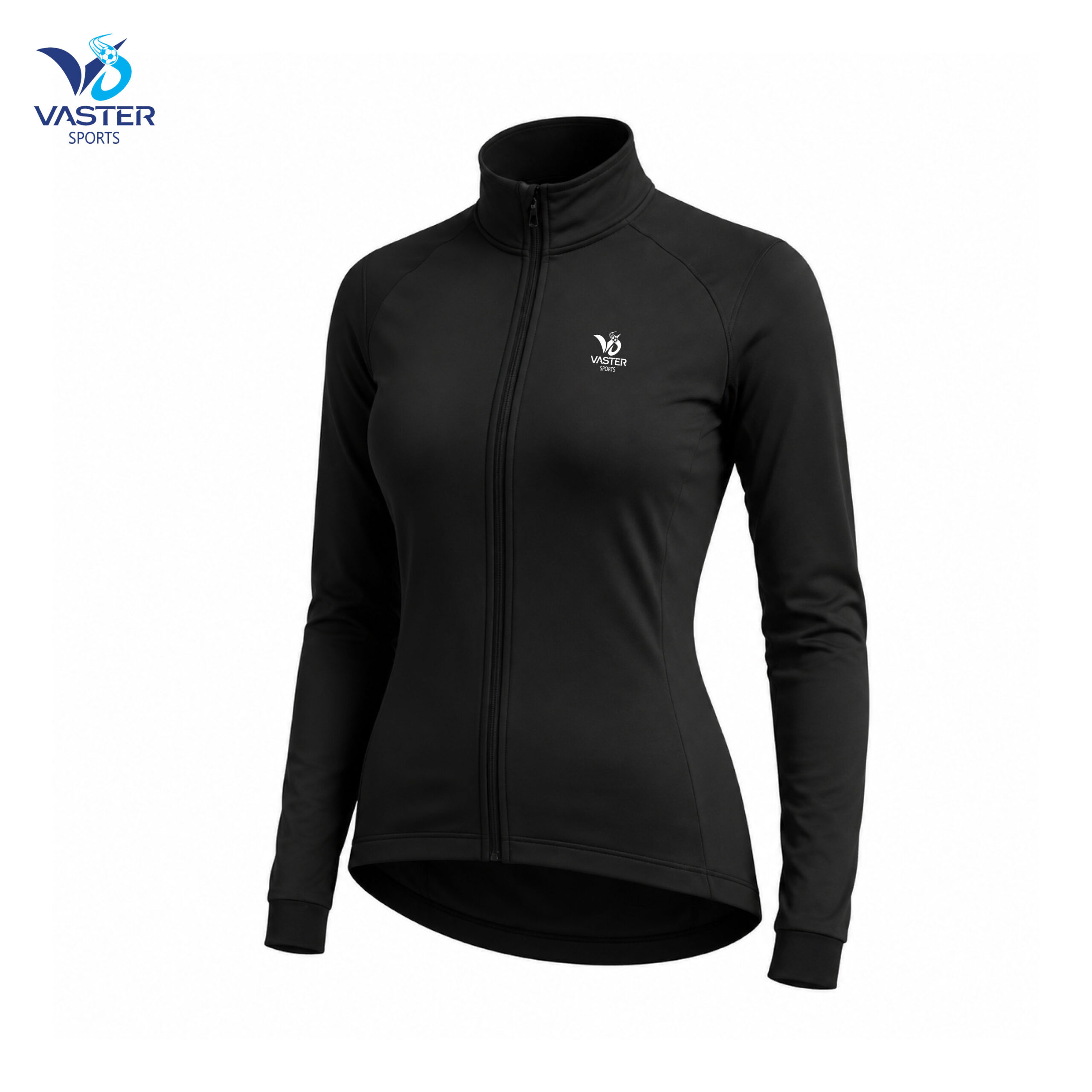 Women’s windproof cycling jacket with breathable performance fabric and athletic fit
