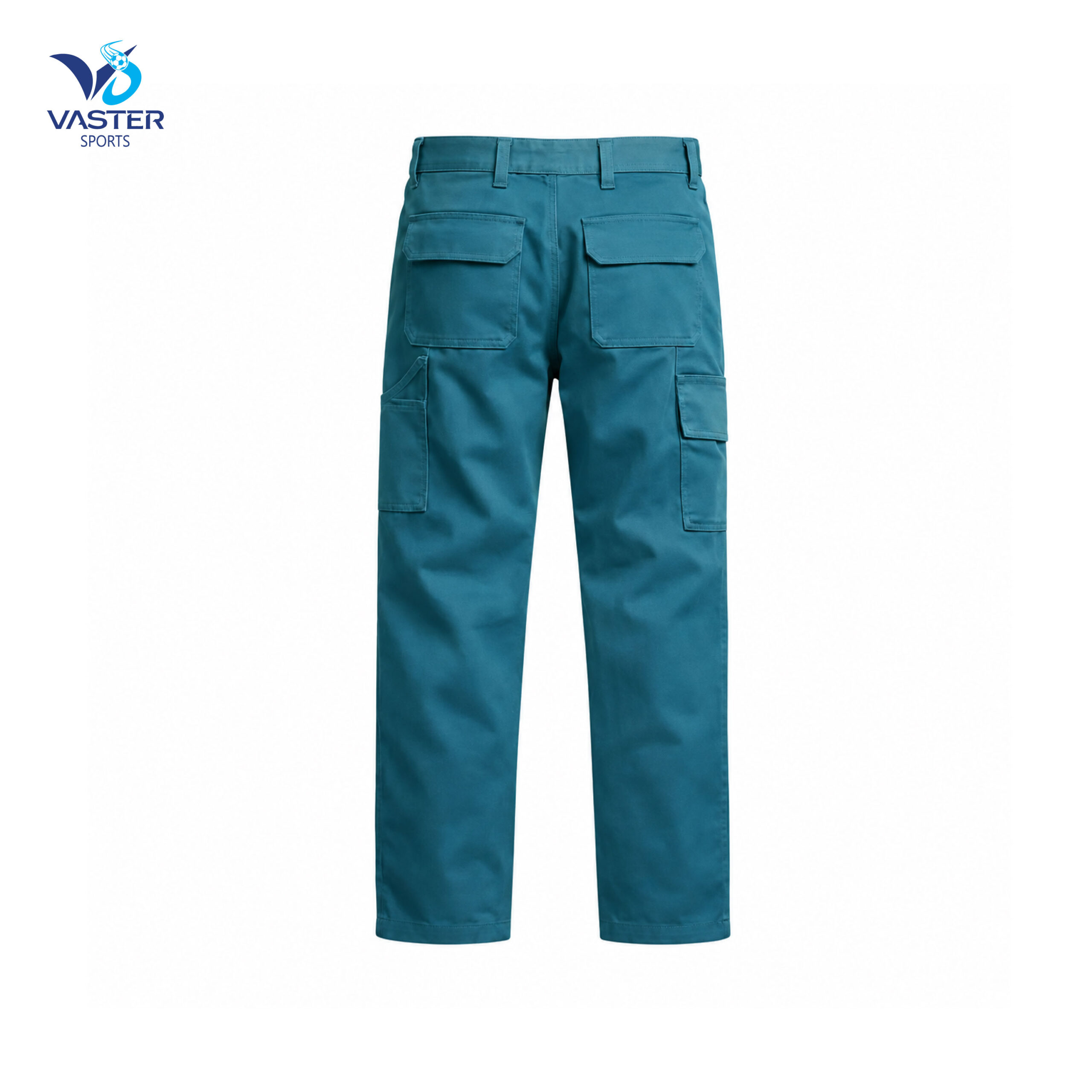 Men’s industrial cargo work pants with multi-utility pockets and reinforced fabric