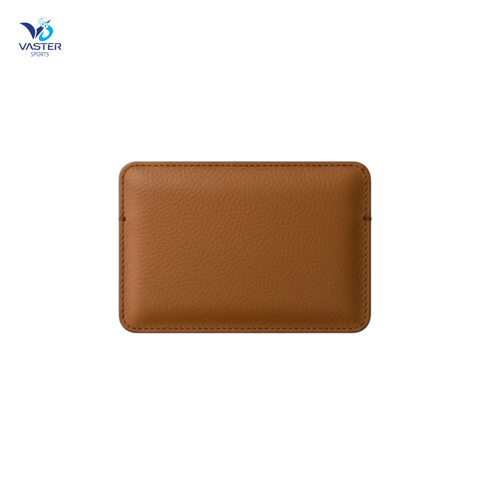 Minimal leather card holder with slim design and smooth premium leather finish