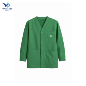 Men healthcare uniform jersey in green with professional structured fit