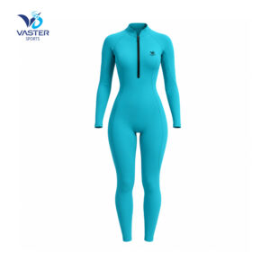 Women full wetsuit swim with full-length neoprene protection
