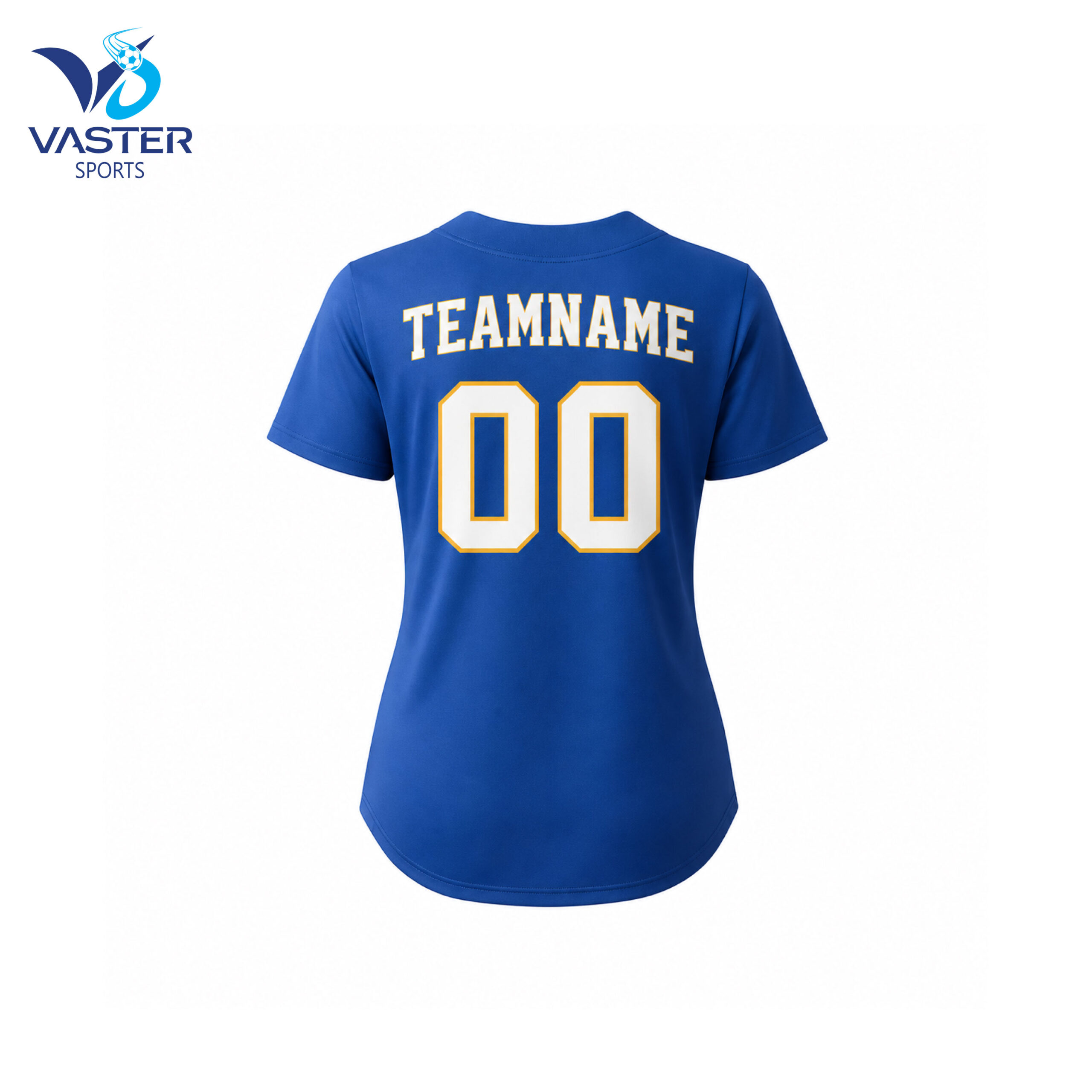 Women button down baseball jersey with classic style and custom team logo