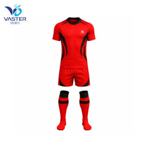 Custom rugby jersey set with team performance design