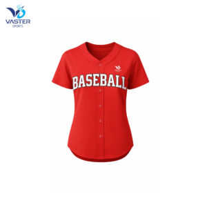 Custom women softball jersey with team logo and breathable moisture-wicking fabric