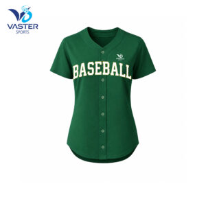 Women baseball team uniform jersey with classic design and custom team logo