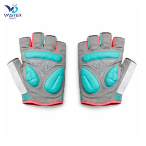 Women’s shockproof cycling gloves with padded palm and breathable mesh