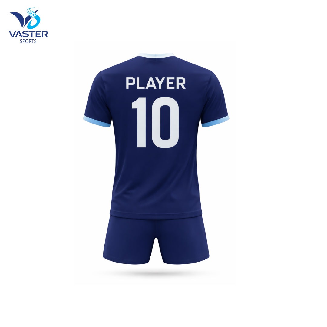 Custom badminton team uniform with professional jersey and shorts for competitive play