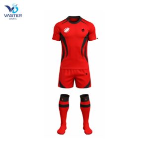 Custom rugby jersey set with team performance design