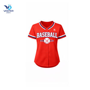 Baseball shirt women with breathable fabric and custom team design