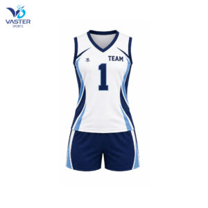 Custom volleyball uniform women with breathable fabric and team design