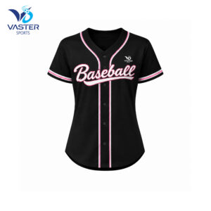Women baseball game shirt with breathable fabric and custom team design