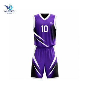 Custom basketball uniform with jersey and shorts and team logo design