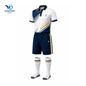 Tennis performance uniform with breathable fabric and custom team design