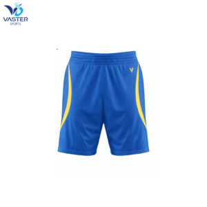 Sublimated soccer shorts with vibrant colors and custom team design