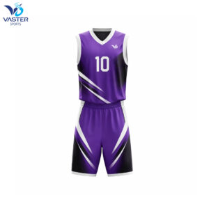 Custom basketball uniform with jersey and shorts and team logo design