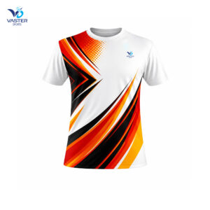 Custom badminton shirt with breathable fabric and team logo design