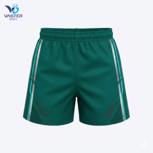 Rugby game shorts with breathable fabric and custom team colors