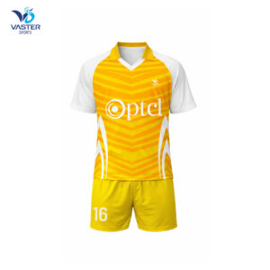 Hockey team uniform with jersey and shorts and custom team colors